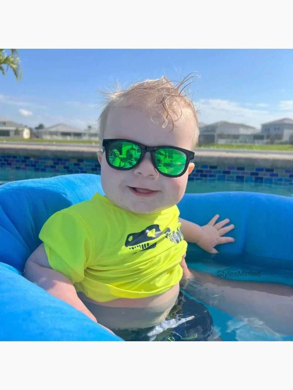 Polarized Baby Sunglasses with Strap Unbreakable Infant 0-12 Months